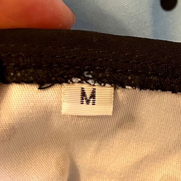 Women’s Blue and Black Polka-Dot Dress, NEVER WORN, Size Medium - Picture 6 of 9